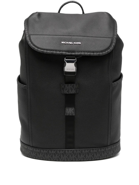  Michael Kors Slim Flap Backpack - Black 