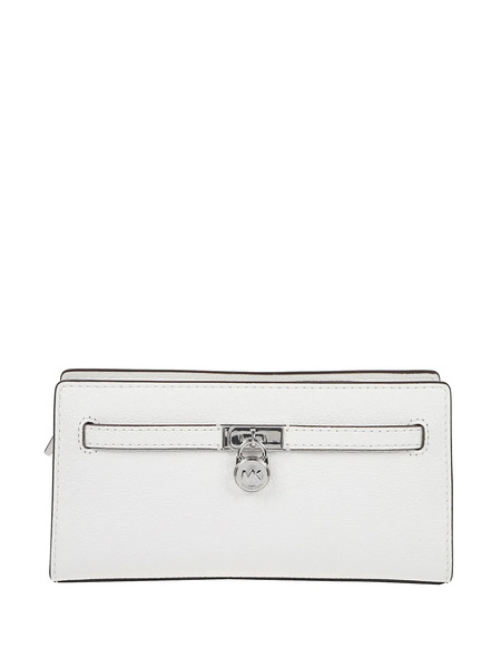  Michael Kors Small Hamilton Moderne Padlock-detail Satchel - White 