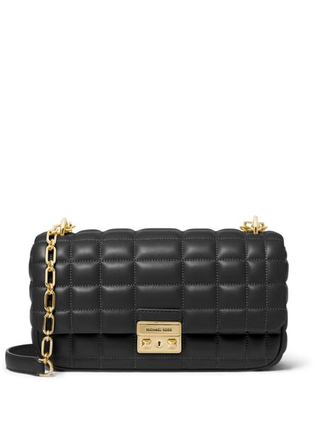  Michael Kors Tribeca Quilted Leather Shoulder Bag - Black 