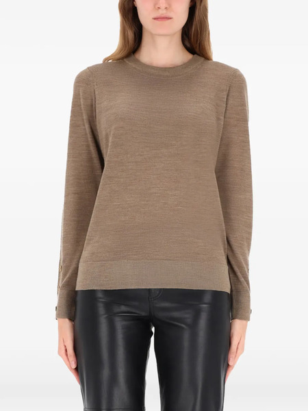  Michael Michael Kors Button-cuff Wool Sweater - Brown 