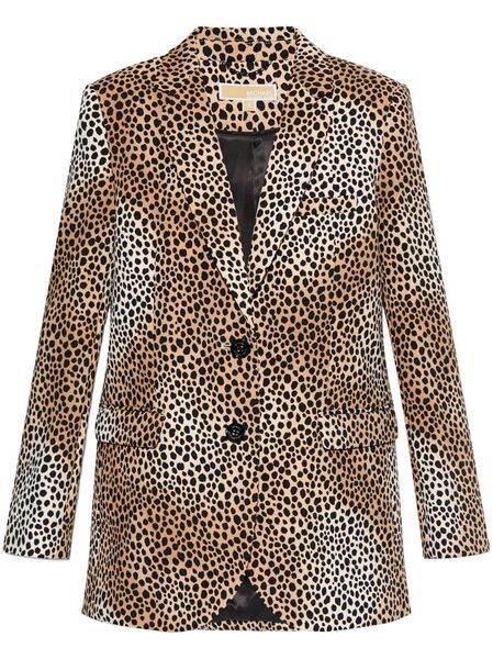  Michael Michael Kors Cheetah-print Blazer - Neutrals 