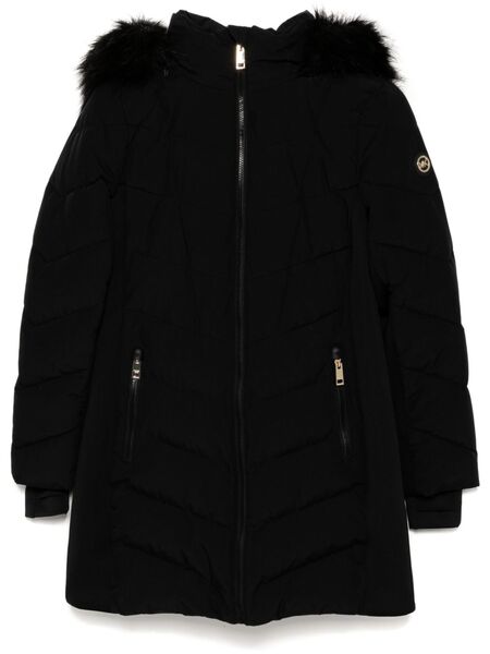  Michael Michael Kors Chevron Scuba Coat - Black 