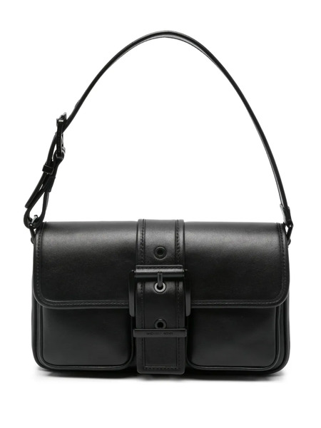  Michael Michael Kors Colby Buckle Flap Shoulder Bag - Black 