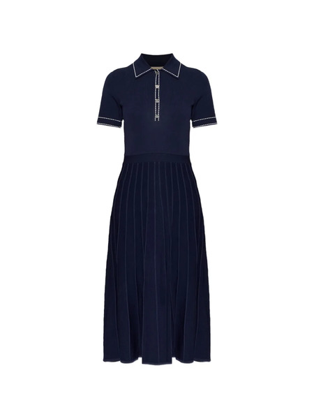  Michael Michael Kors Contrast-stitching Midi Dress - Blue 