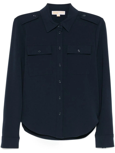  Michael Michael Kors Crepe Shirt - Blue 