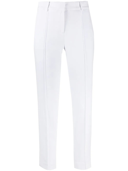  Michael Michael Kors Cropped Crepe Trousers - White 