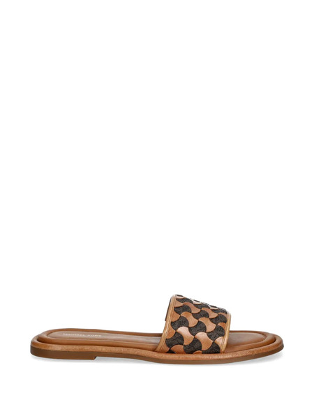  Michael Michael Kors Dana Patterned Flat Sandals - Neutrals 