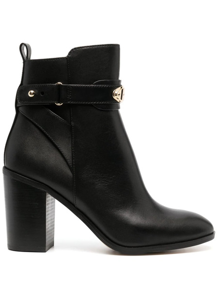  Michael Michael Kors Darcy 90mm Ankle Leather Boots - Black 
