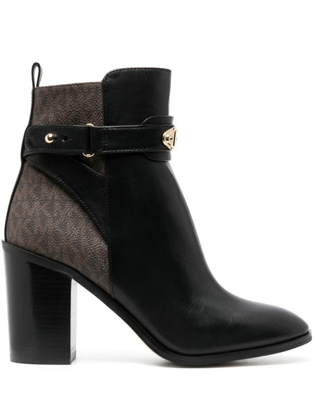  Michael Michael Kors Darcy 95mm Ankle Leather Boots - Black 