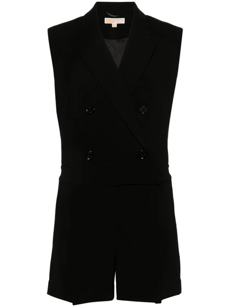  Michael Michael Kors Double-breasted Playsuit - Black 