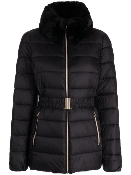  Michael Michael Kors Faux-fur Collar Quilted Jacket - Black 