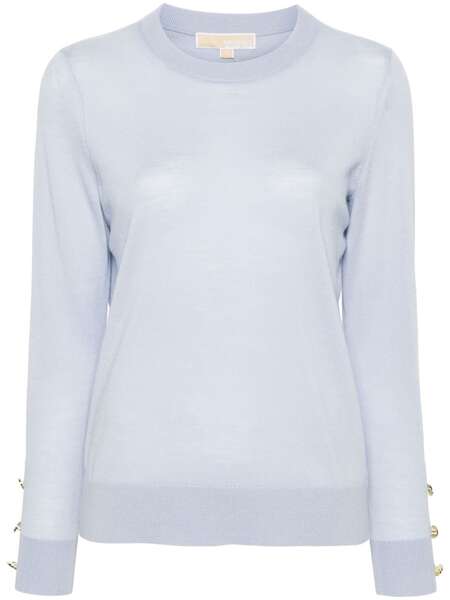  Michael Michael Kors Fine-knit Merino Wool Jumper - Blue 