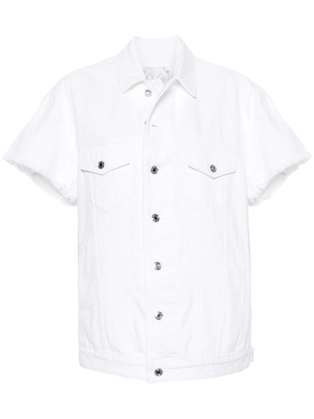  Michael Michael Kors Frayed-brim Denim Jacket - White 