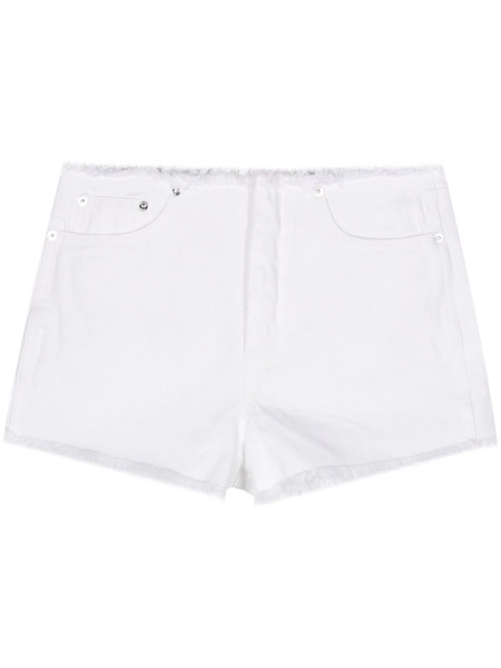  Michael Michael Kors Frayed Denim Shorts - White 