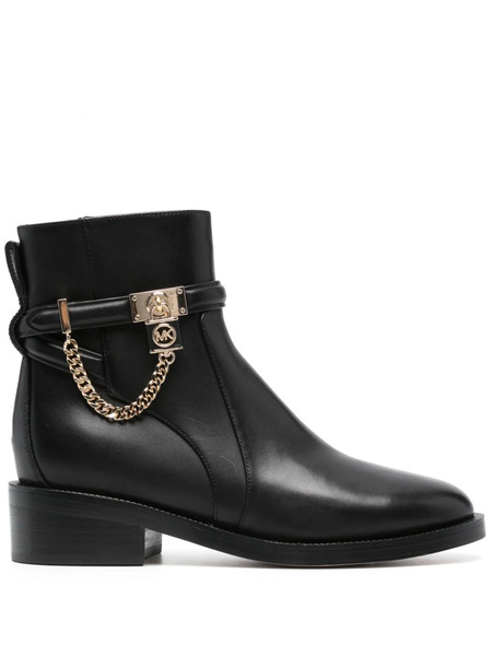  Michael Michael Kors Hamilton 45mm Leather Boots - Black 