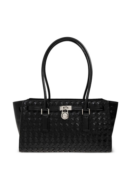  Michael Michael Kors Hamilton Moderne Leather Shoulder Bag - Black 