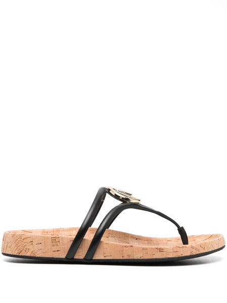  Michael Michael Kors Hampton Flip Flop Sandals - Black 