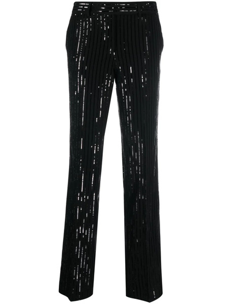  Michael Michael Kors High-waisted Sequin Trousers - Black 