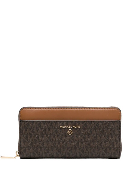  Michael Michael Kors Jet Set Charm Leather Wallet - Brown 