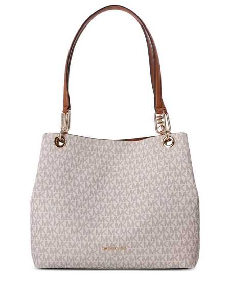  Michael Michael Kors Kensington Monogram-pattern Tote Bag - Neutrals 