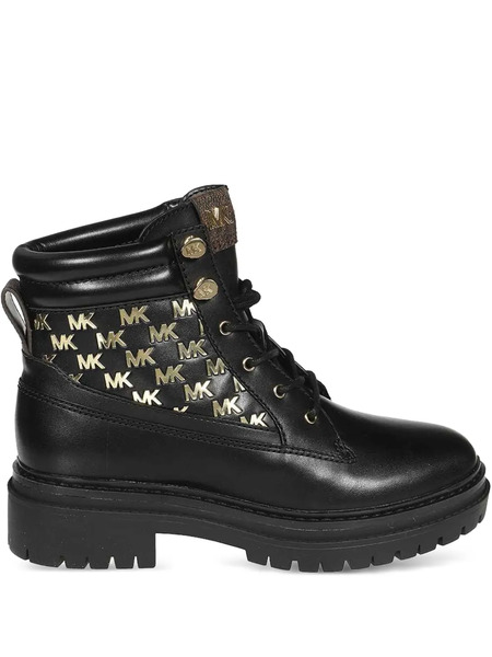  Michael Michael Kors Leather Ankle Shoes - Black 