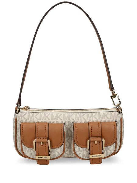  Michael Michael Kors Leather Shoulder Bag - Brown 