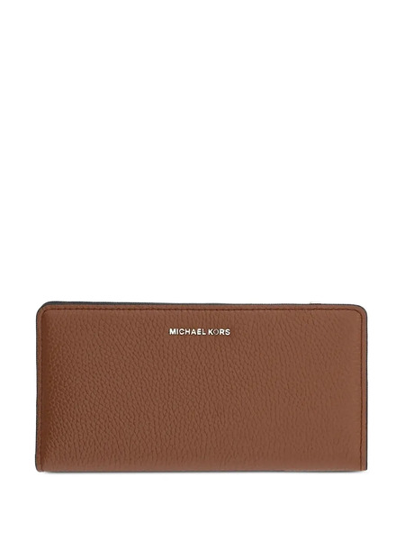  Michael Michael Kors Logo-detail Leather Wallet - Brown 