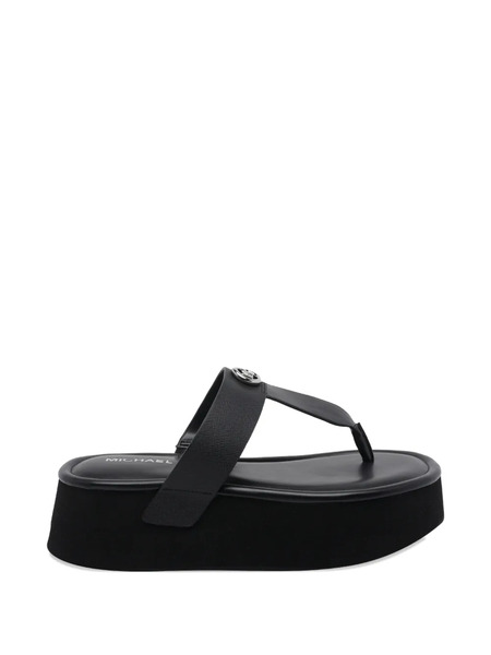  Michael Michael Kors Logo-detail Open-toe Sandals - Black 