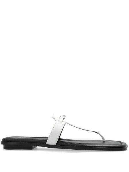  Michael Michael Kors Logo-plaque Flip-flops - White 