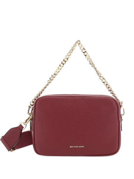  Michael Michael Kors Medium Bryant Chain-strap Leather Crossbody Bag - Red 