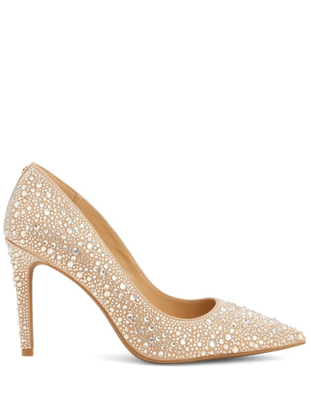  Michael Michael Kors 95mm Alina Flex Rhinestone-embellished Pumps - Neutrals 