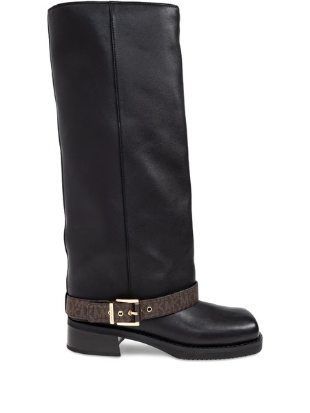  Michael Michael Kors 38mm Buckle Strap Boots - Black 