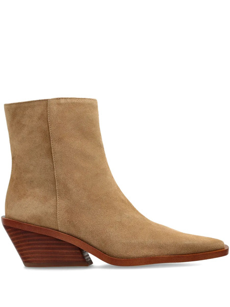  Michael Michael Kors 65mm Pointed-toe Suede Ankle Boots - Brown 