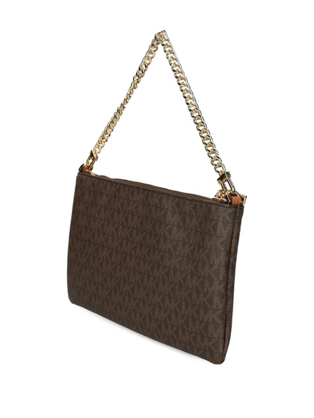  Michael Michael Kors Monogram Chain-strap Satchel - Brown 