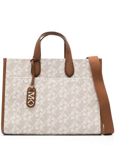  Michael Michael Kors Monogram-print Canvas Tote Bag - Neutrals 