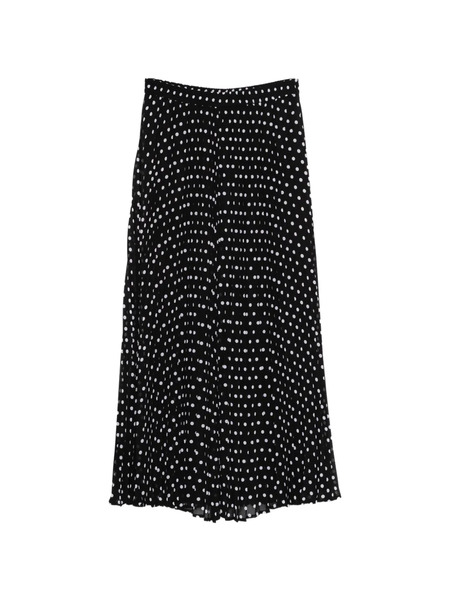 Michael Michael Kors Pleated Polka-dot Maxi Skirt - Black 