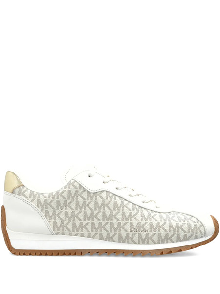  Michael Michael Kors Rhodes Monogram Lace-up Low-top Sneakers - Neutrals 