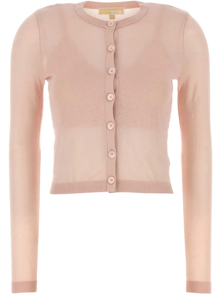  Michael Michael Kors Semi-sheer Cardigan - Pink 