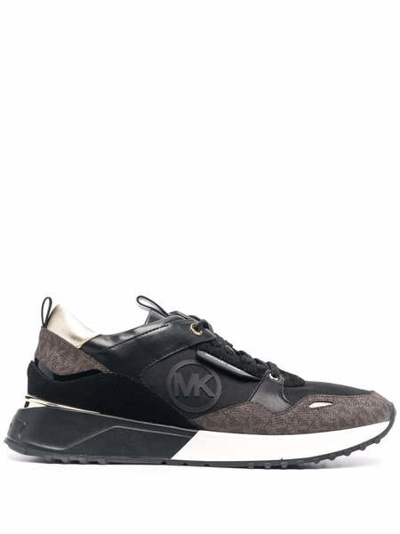  Michael Michael Kors Theo Monogram-print Low-top Sneakers - Black 
