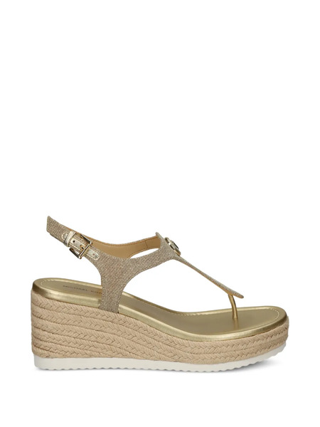  Michael Michael Kors Thong Platform Espadrilles - Gold 