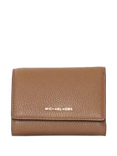  Michael Michael Kors Tri-fold Leather Wallet - Brown 