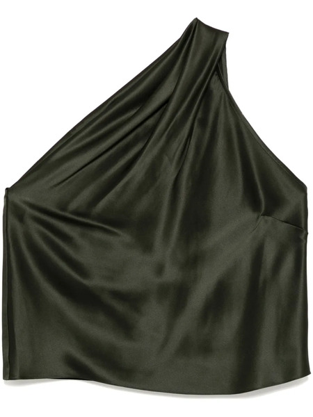  Michelle Mason Asymmetrical Halter Neck Top - Green 