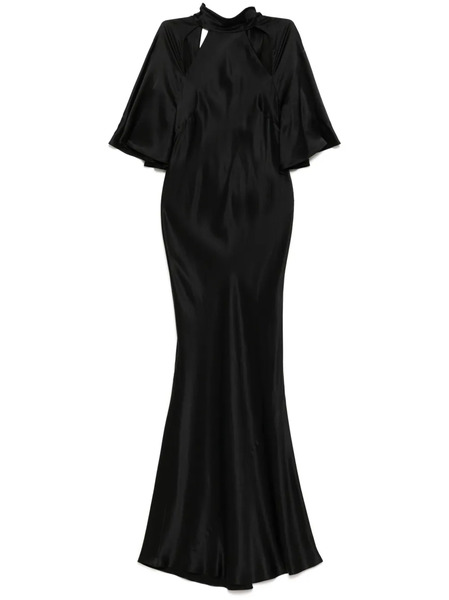  Michelle Mason Backless Gown - Black 