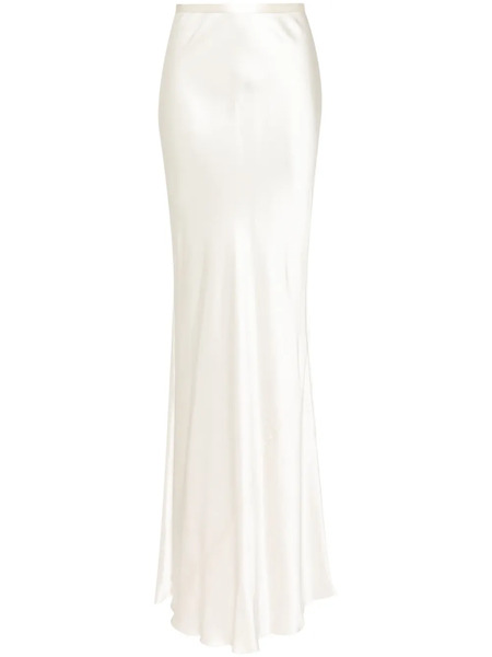  Michelle Mason Bias Maxi Skirt - White 