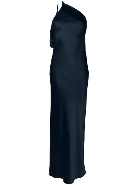  Michelle Mason Single-shoulder Maxi Dress - Blue 