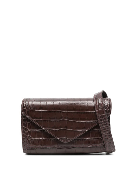  Micoli Intasca Crocodile-effect Crossbody Bag - Brown 