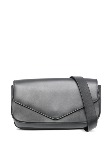  Micoli Medium Giornal Flap Crossbody Bag - Black 