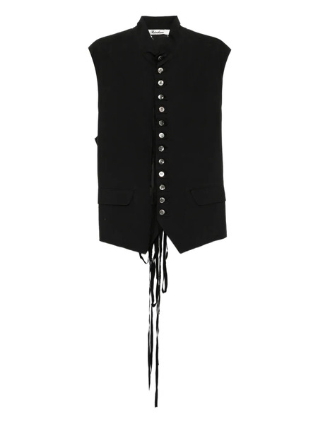  Midorikawa Strapped Waistcoat - Black 