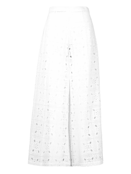  Miguelina Lilly Embroidered Trousers - White 