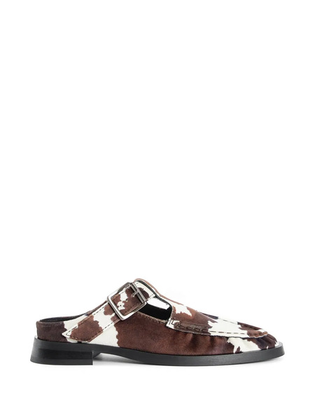  Miista Cow-print Mules - Brown 